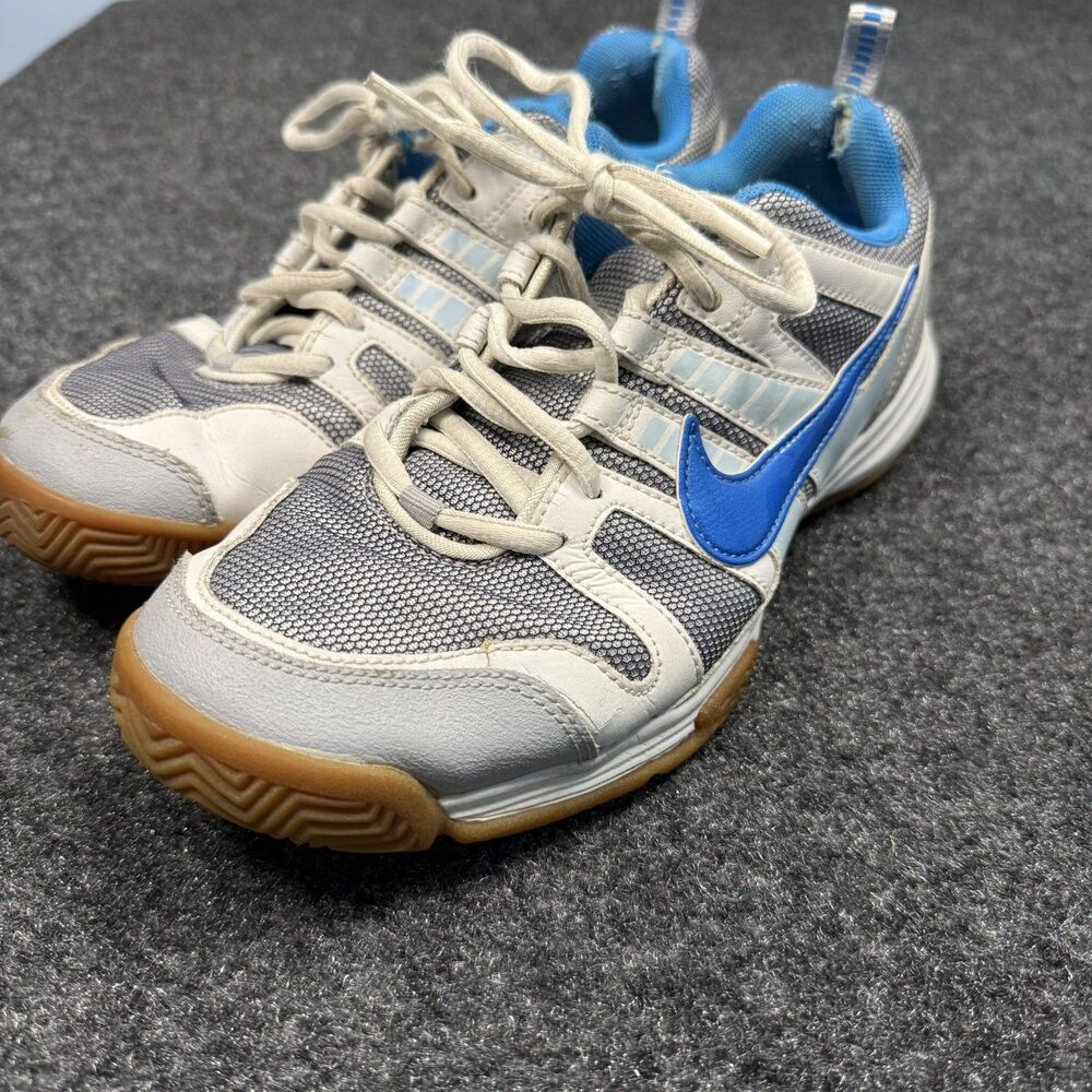 Nike Volleyball multicourt 10 grey white blue 454336 Womens 9 Sneakers Shoes